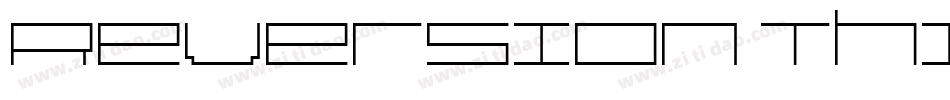 Reversion Thin字体转换